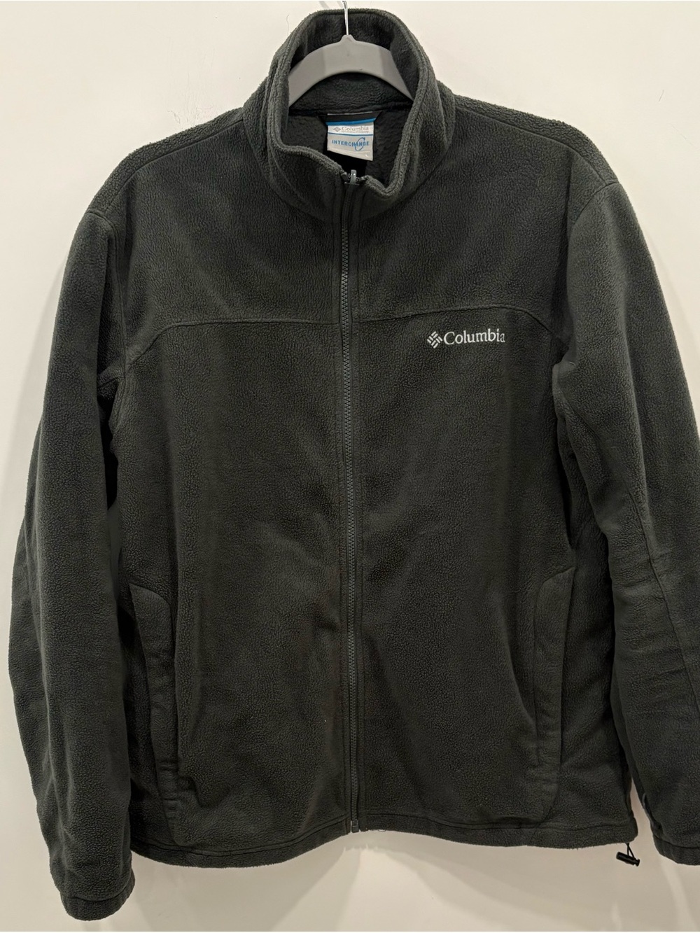 Columbia Men’s Green/Gray Full-Zip Fleece Jacket Size Large